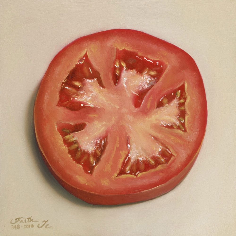 1000x1000 Tomato Slice Painting