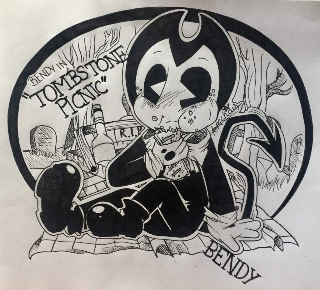1024x930 Tombstone Picnic Bendy And The Ink Machine Amino