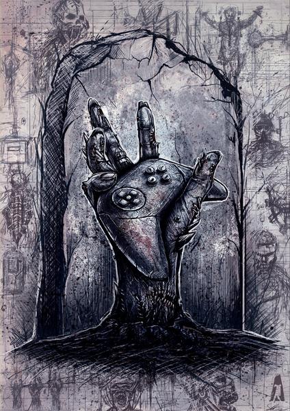 424x600 The Ww2 Tombstone Poster (Signed)