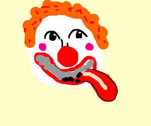 300x250 Clown Sticking It's Tongue Out