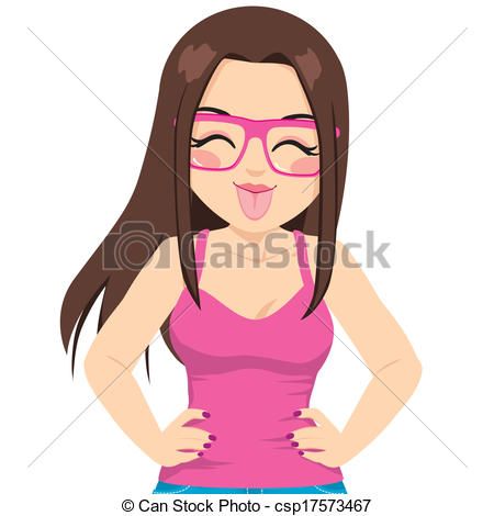 450x470 Evil Scary Sinister Woman With Tongue Out Royalty Free Stock Image