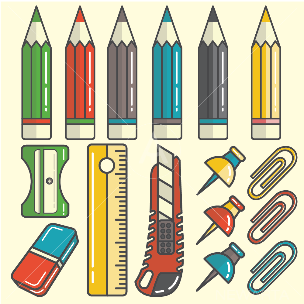 1000x1000 Drawing Tools Vector