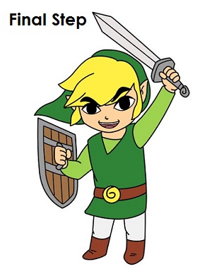 300x388 How To Draw Toon Link