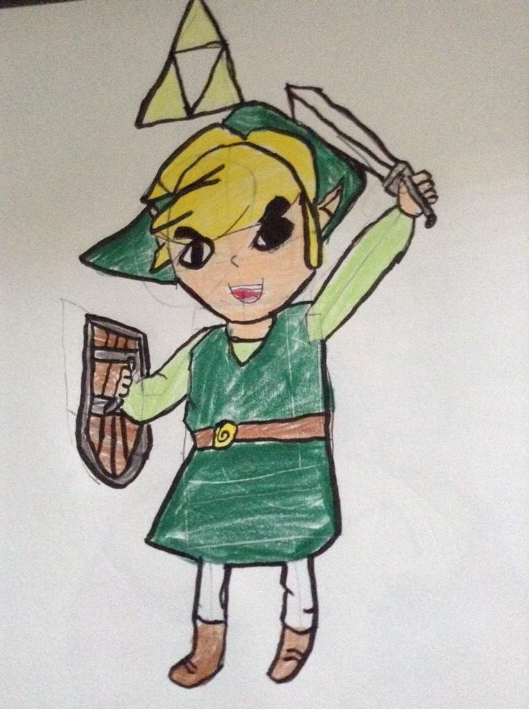 764x1024 Toon Link Drawing Zelda Amino