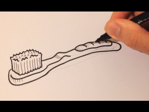 480x360 Drawing A Cartoon Toothbrush