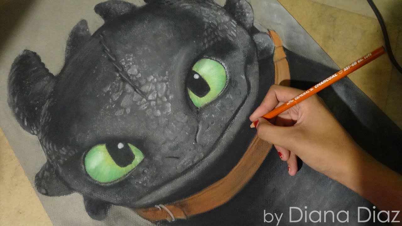1280x720 Speed Drawing Toothless Chimuelo (How To Train Your Dragon