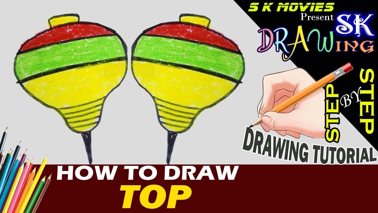 1280x720 How To Draw A Top Top Easy Drawing Step By Step Tutorial