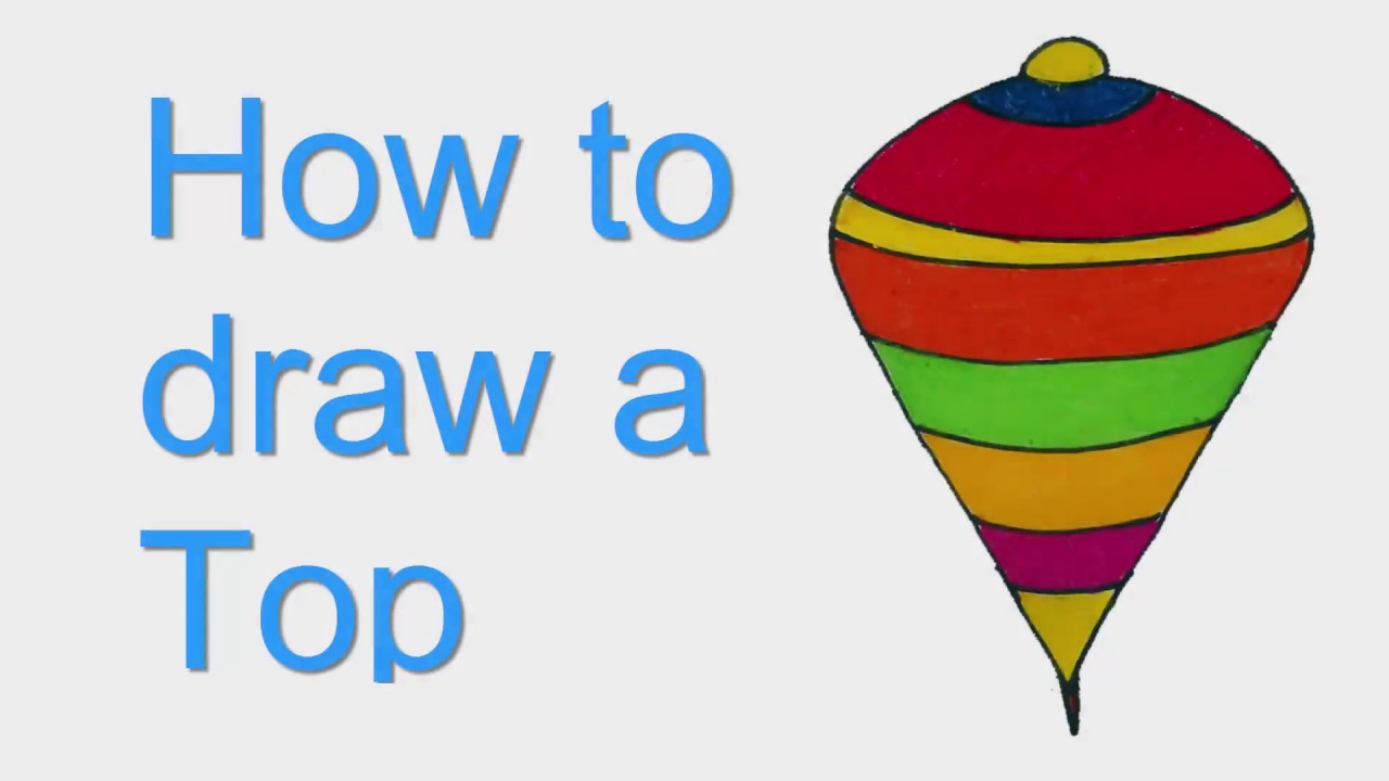 1280x720 How To Draw A Top. Top Drawing Step By Step Sayataru Creation