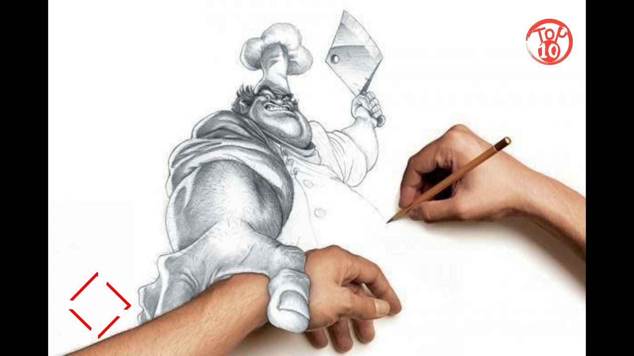 1280x720 Top 10 Awesome 3d Drawings 02
