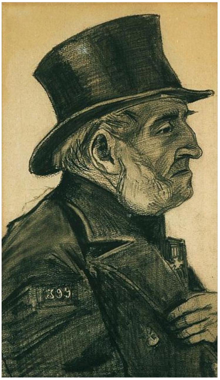 750x1295 Orphan Man With Top Hat By Vincent Van Gogh