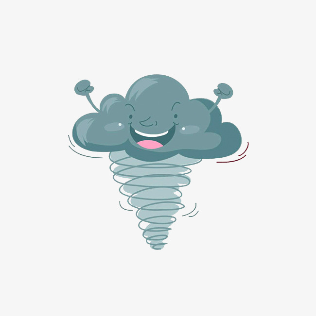 650x651 Happy Tornado Maker, Wind Effect, Cartoon Hand Drawing Png Image