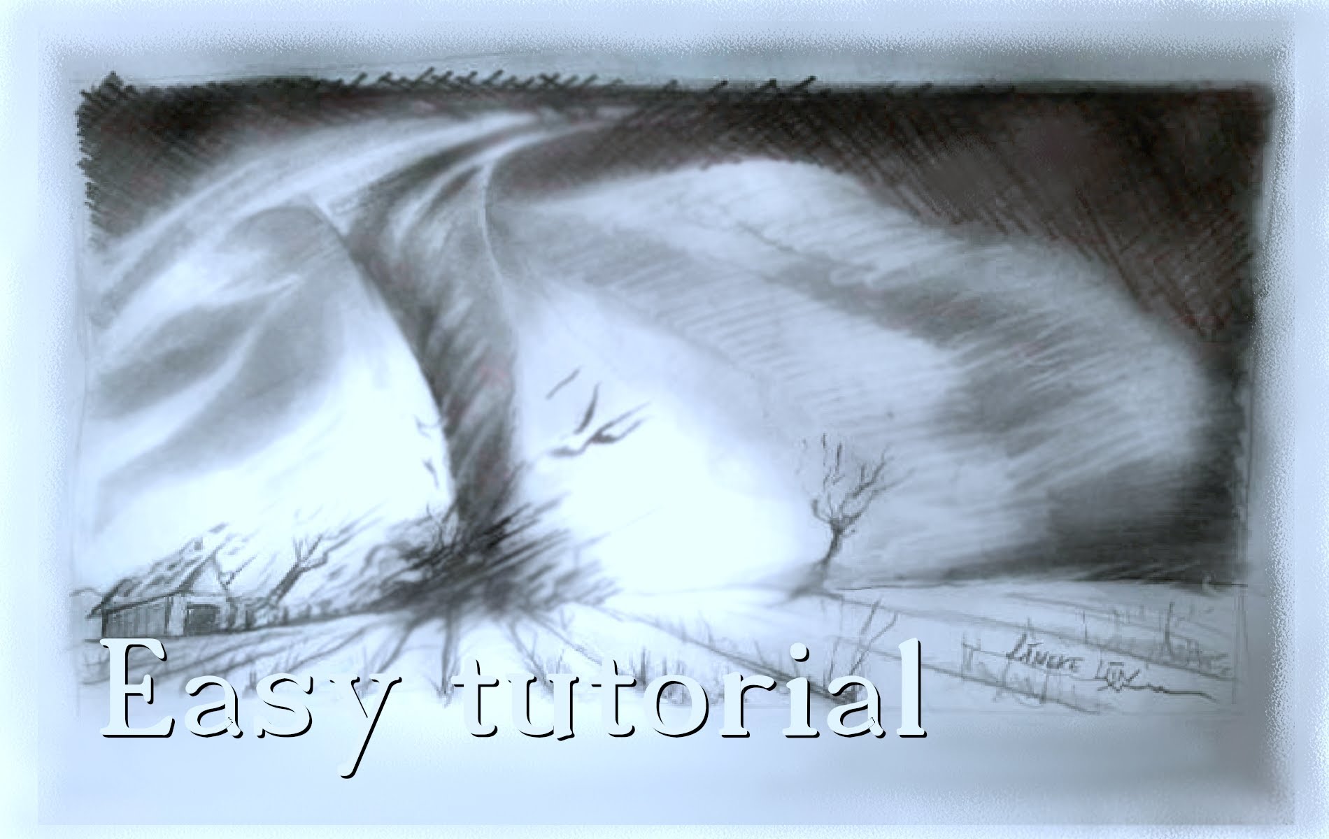 1900x1200 Tornado Hurricane Drawing In Graphite Pencil Easy Tutorial