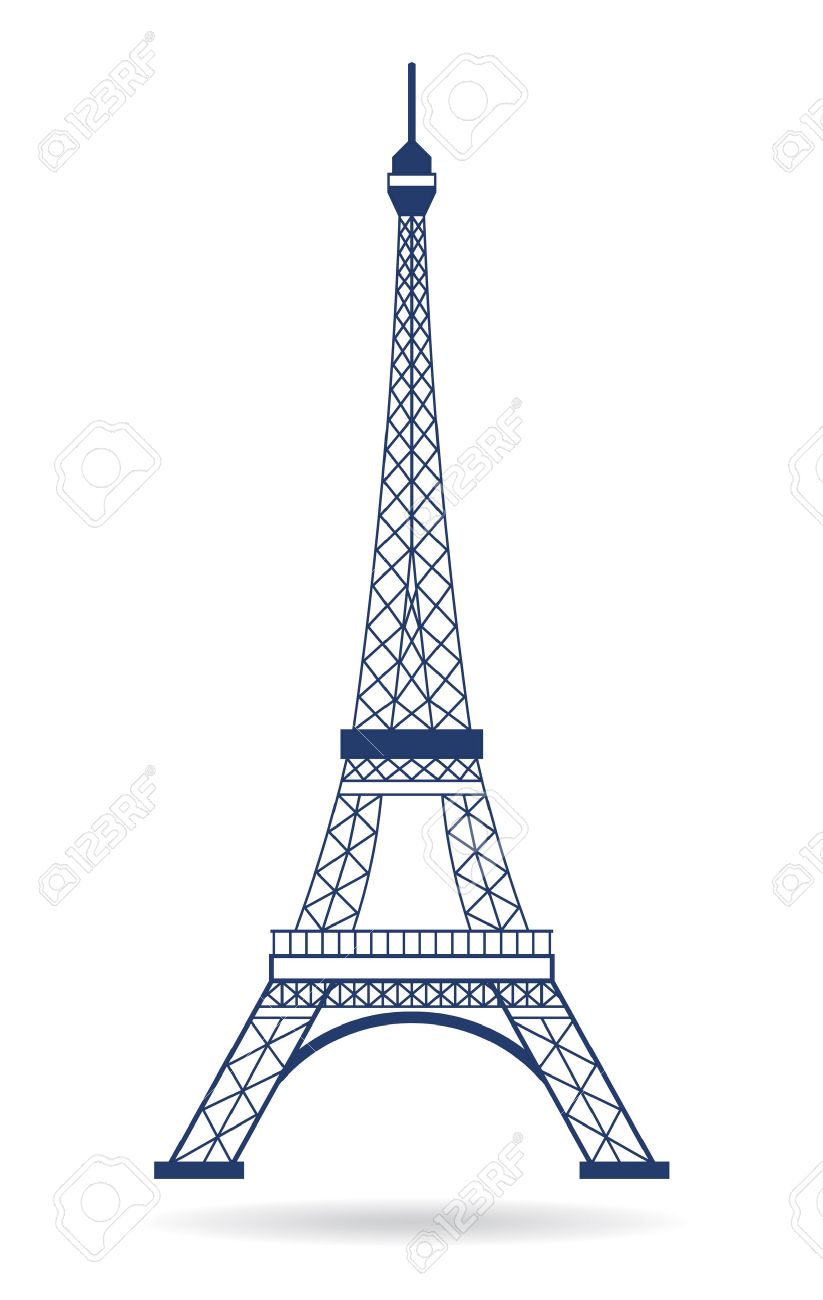 823x1300 Vector Logo Eiffel Tower Royalty Free Cliparts, Vectors, And Stock