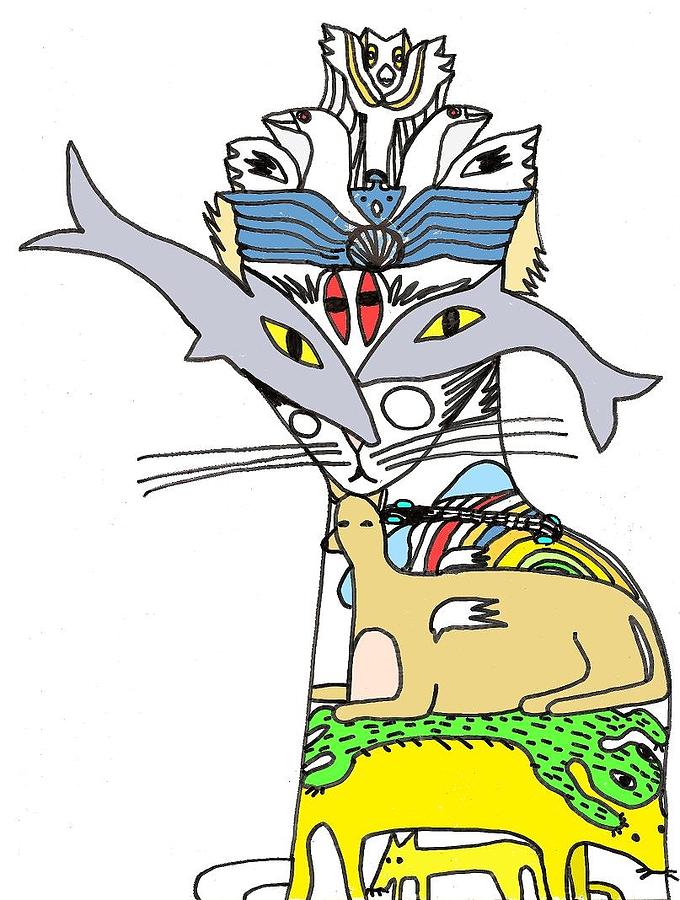 680x900 Pole Cat Sp Drawing By Brahmdev Singh