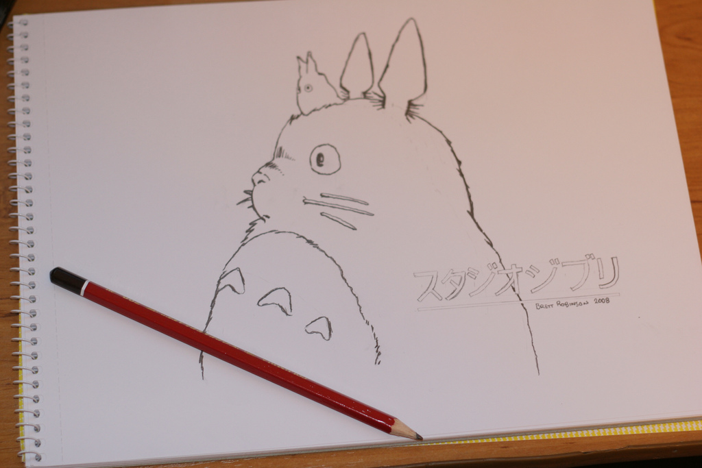 1024x683 Totoro Drawing A Drawing Of Totoro Brett Robinson