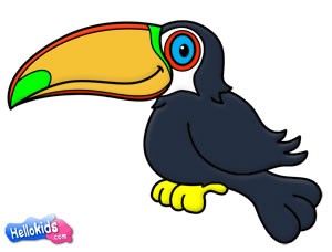 300x228 How To Draw How To Draw A Toucan