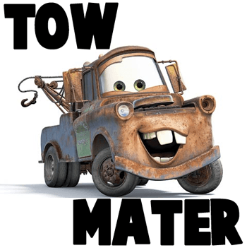350x351 How To Draw Tow Mater From Disney Cars Movie