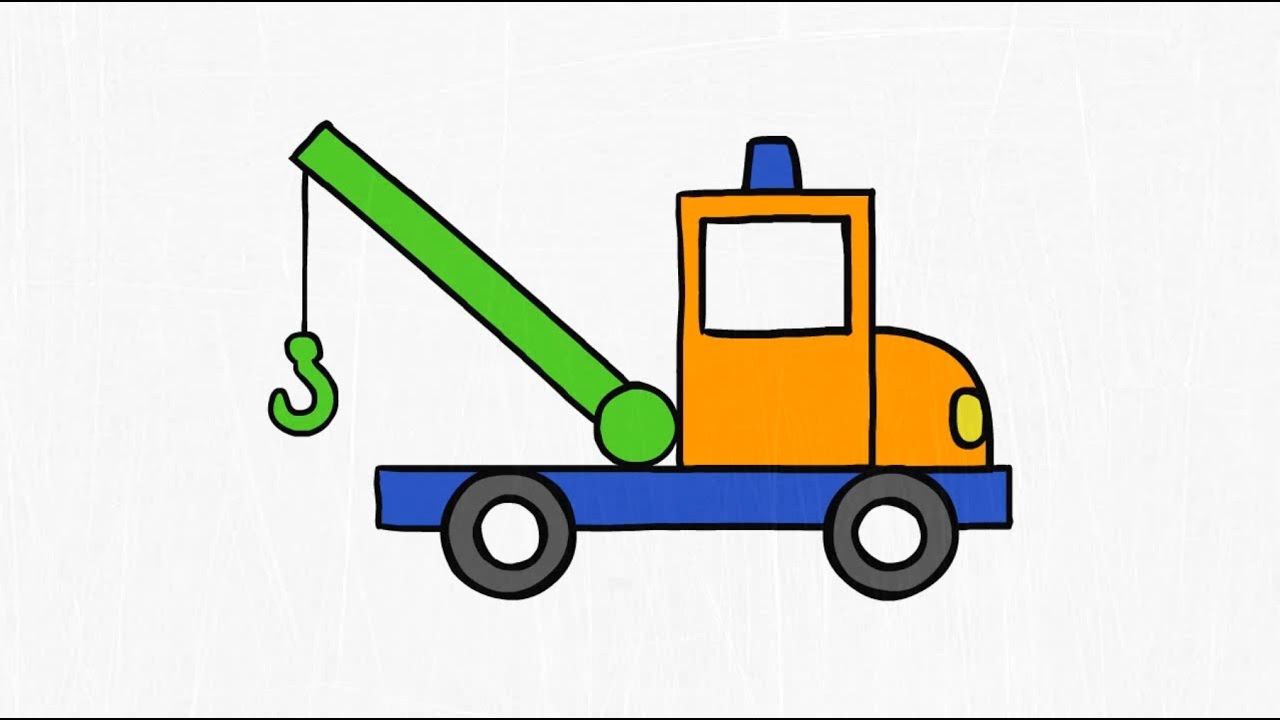 1280x720 How To Draw. A Tow Truck.