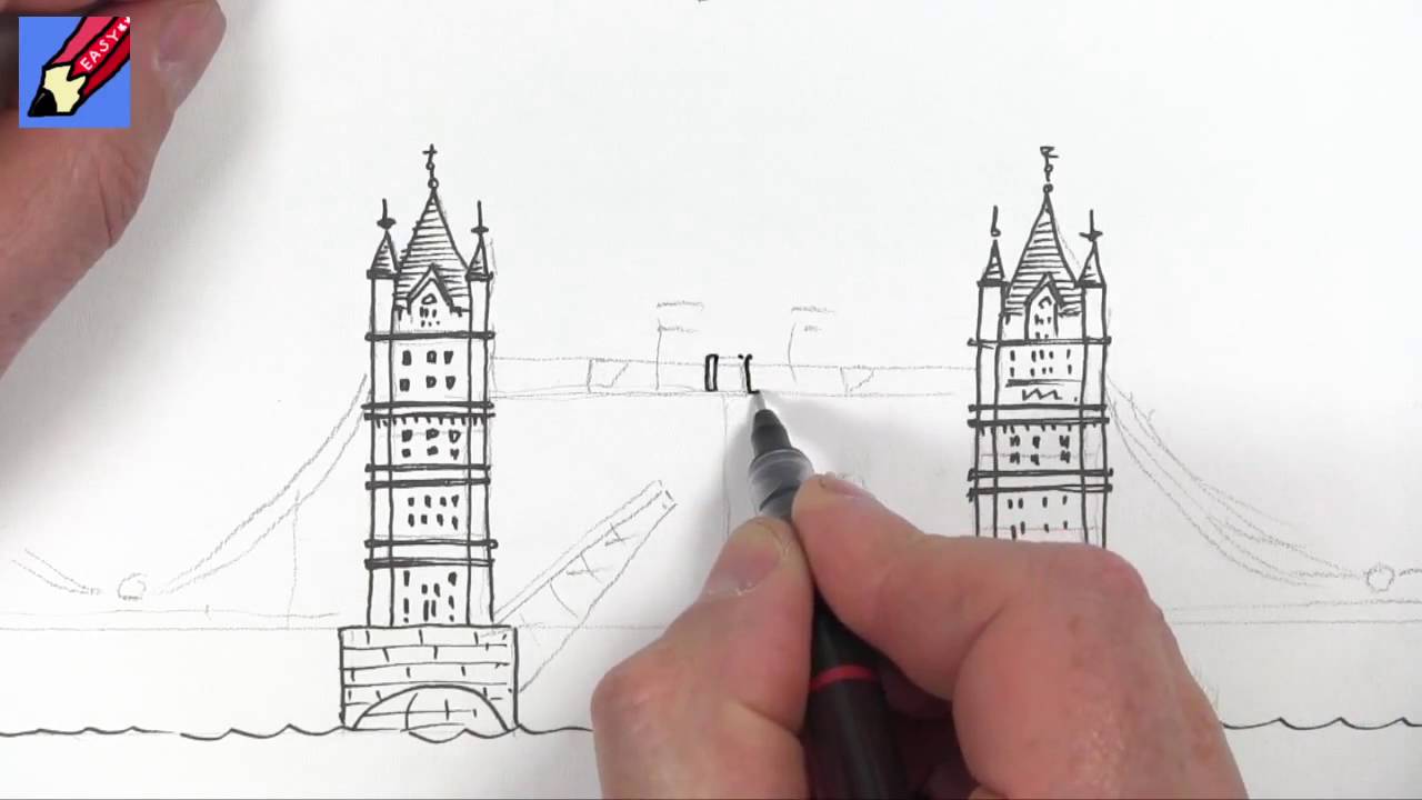 1280x720 Drawing Tutorial London's Tower Bridge