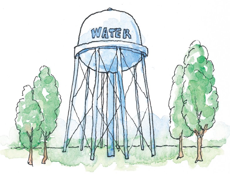 784x593 Drawings Of Towers Drawing Of Water Tower Craft Ideas
