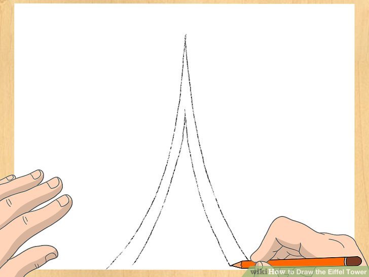 728x546 How To Draw The Eiffel Tower 14 Steps (With Pictures)