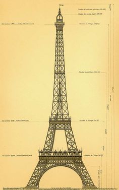 236x377 Planos Originales De La Torre Eiffel Craftsman Style And Tower