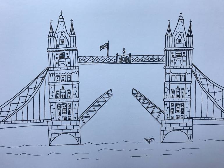 770x578 Saatchi Art Tower Of London Drawing By Ranjani Raghavan