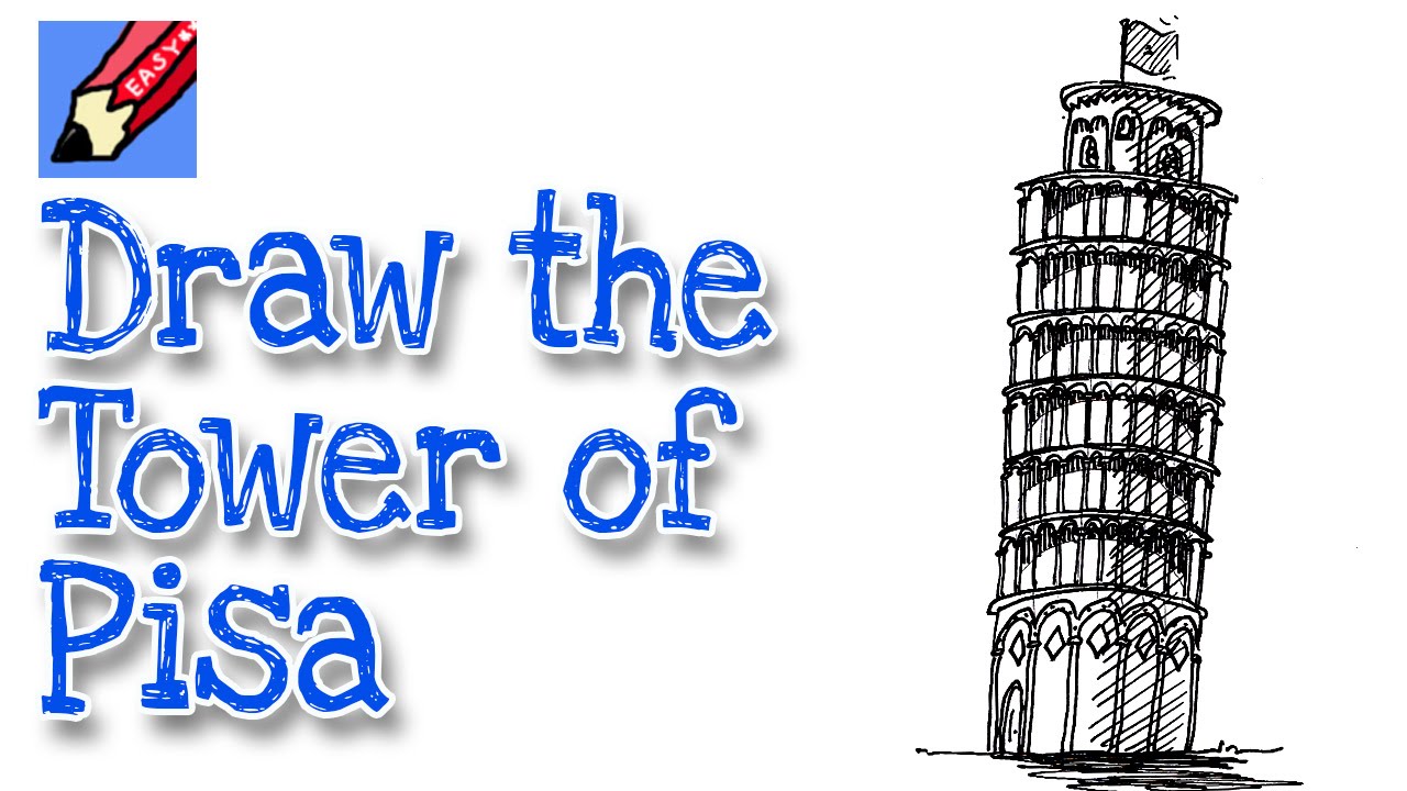 1280x720 How To Draw The Leaning Tower Of Pisa