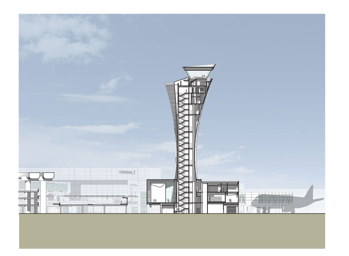 1200x881 A Cross Section Drawing Of Our New Control Tower Building