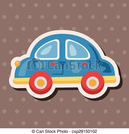 450x470 Baby Toy Car Theme Elements Vector Clipart