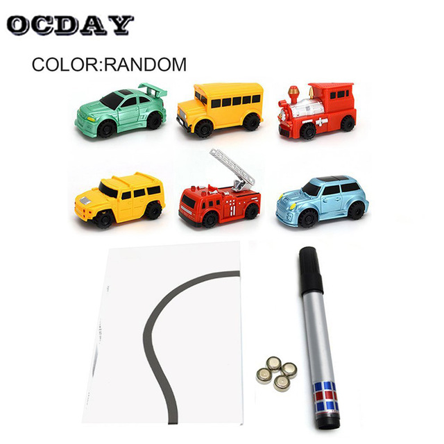 640x640 Ocday Pen Inductive Car Children's Train Tank Toy Car Draw Lines
