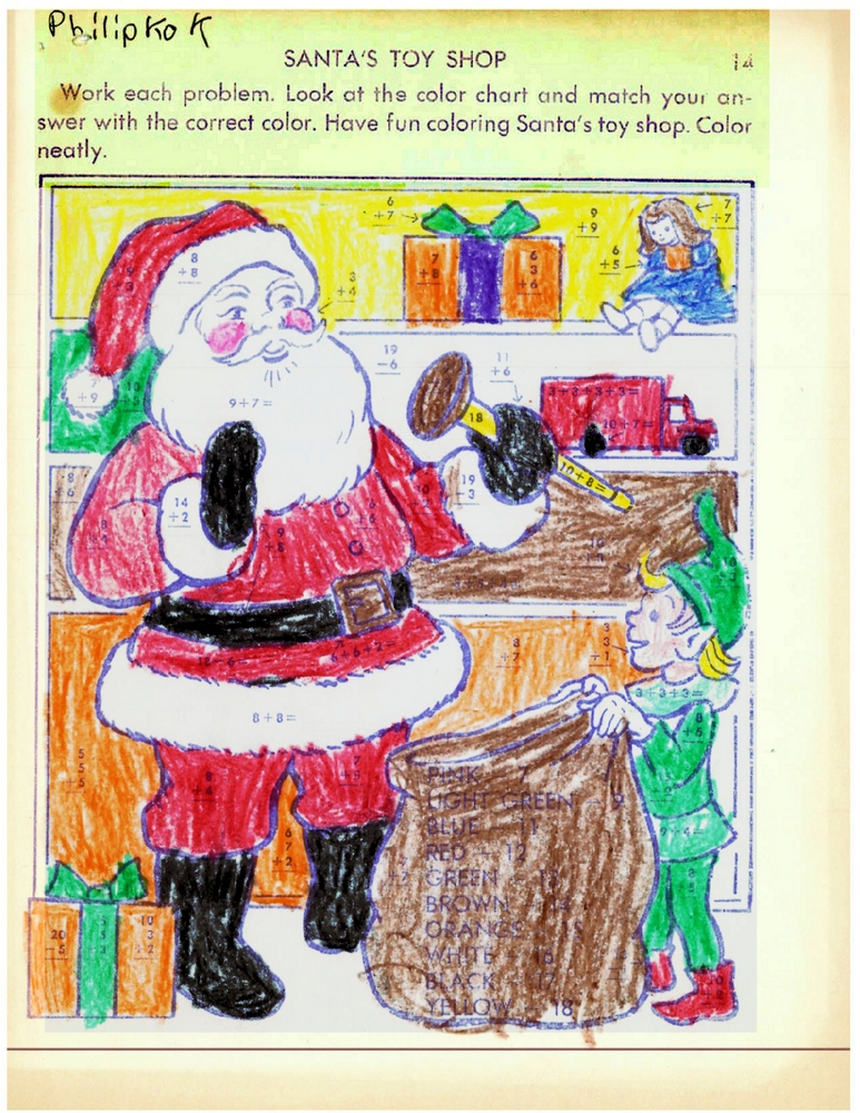773x1000 Santa's Toy Shop, Drawing By Vander, Alger Elementary, Grand