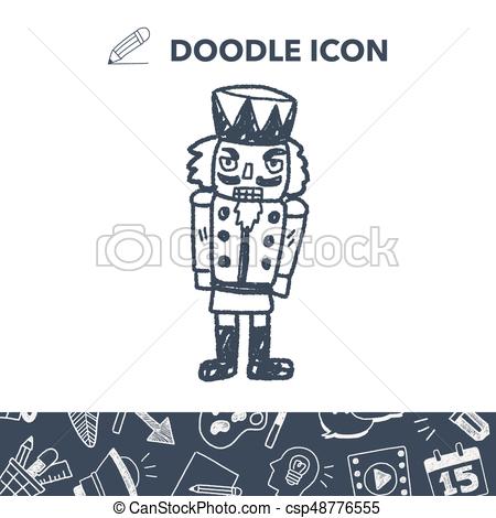 450x470 Toy Soldier Doodle Clipart Vector