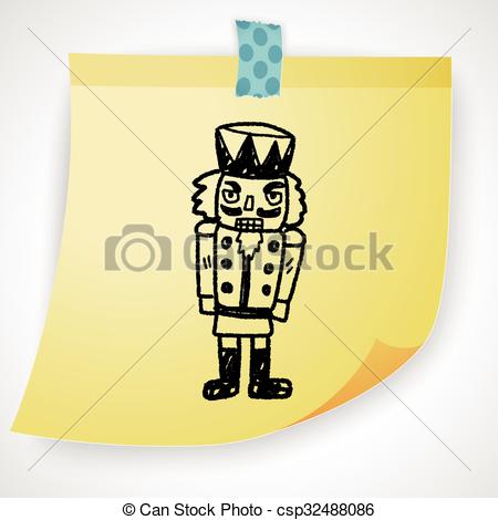 450x470 Toy Soldier Doodle Vector