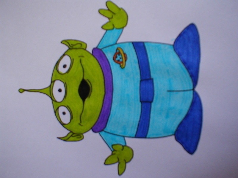 800x600 How To Draw Toy Story Alien How To Make A Drawing Drawing