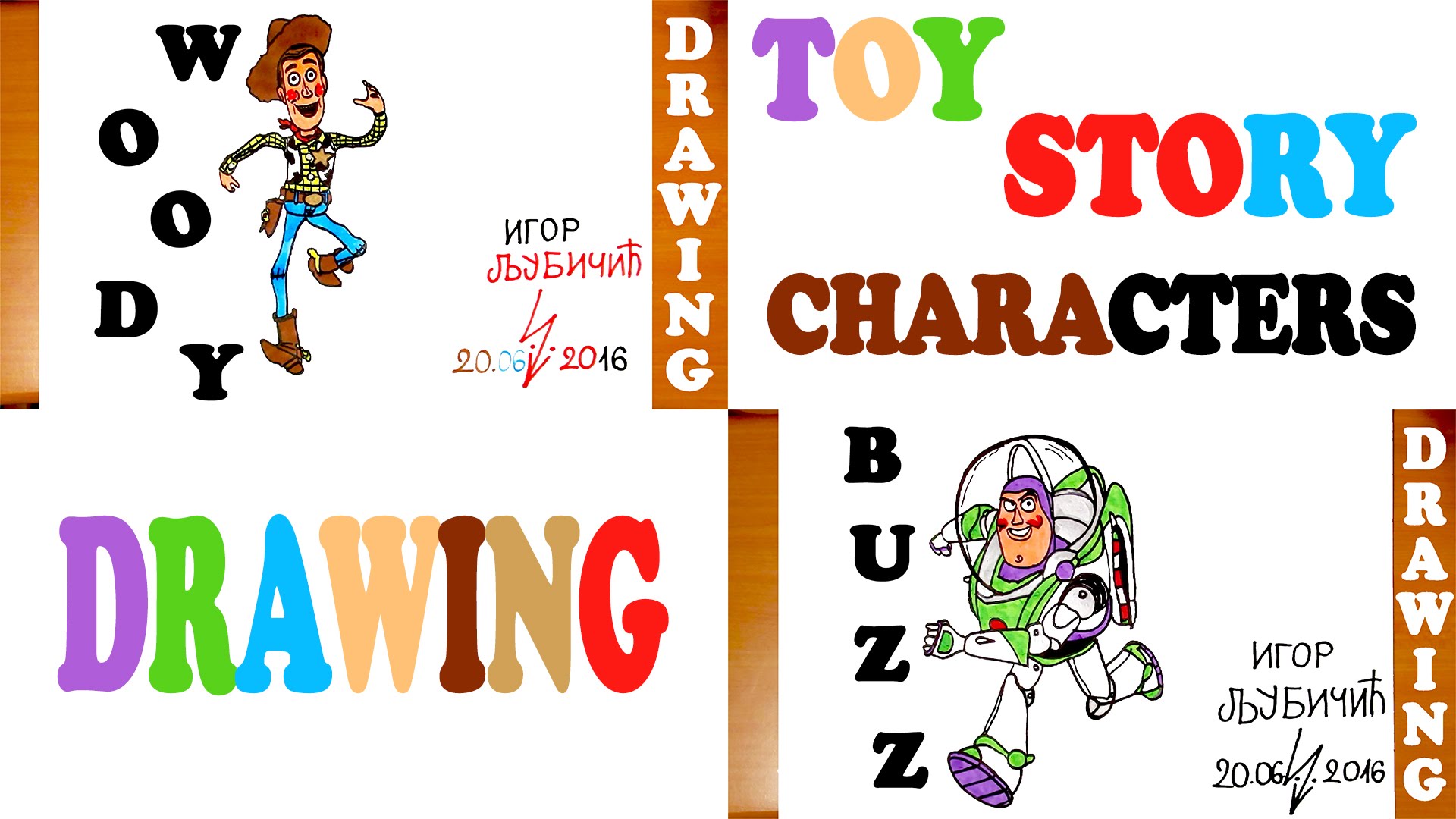 1920x1080 How To Draw Toy Story Characters Woody And Buzz Step By Step
