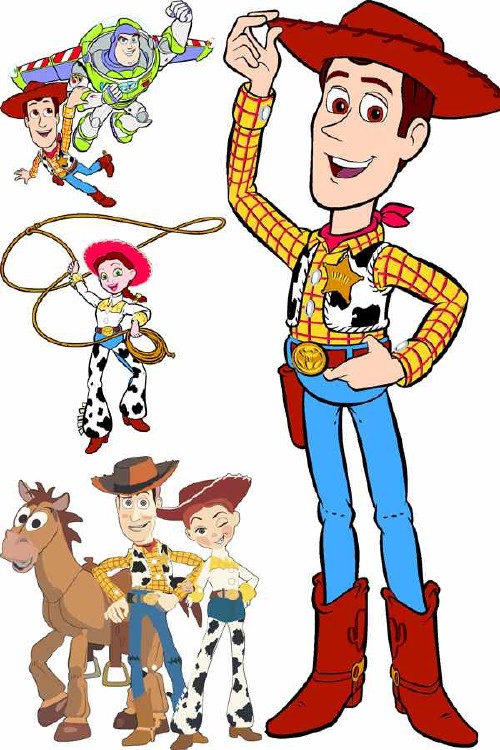 500x750 Vector Drawing Characters Toy Story