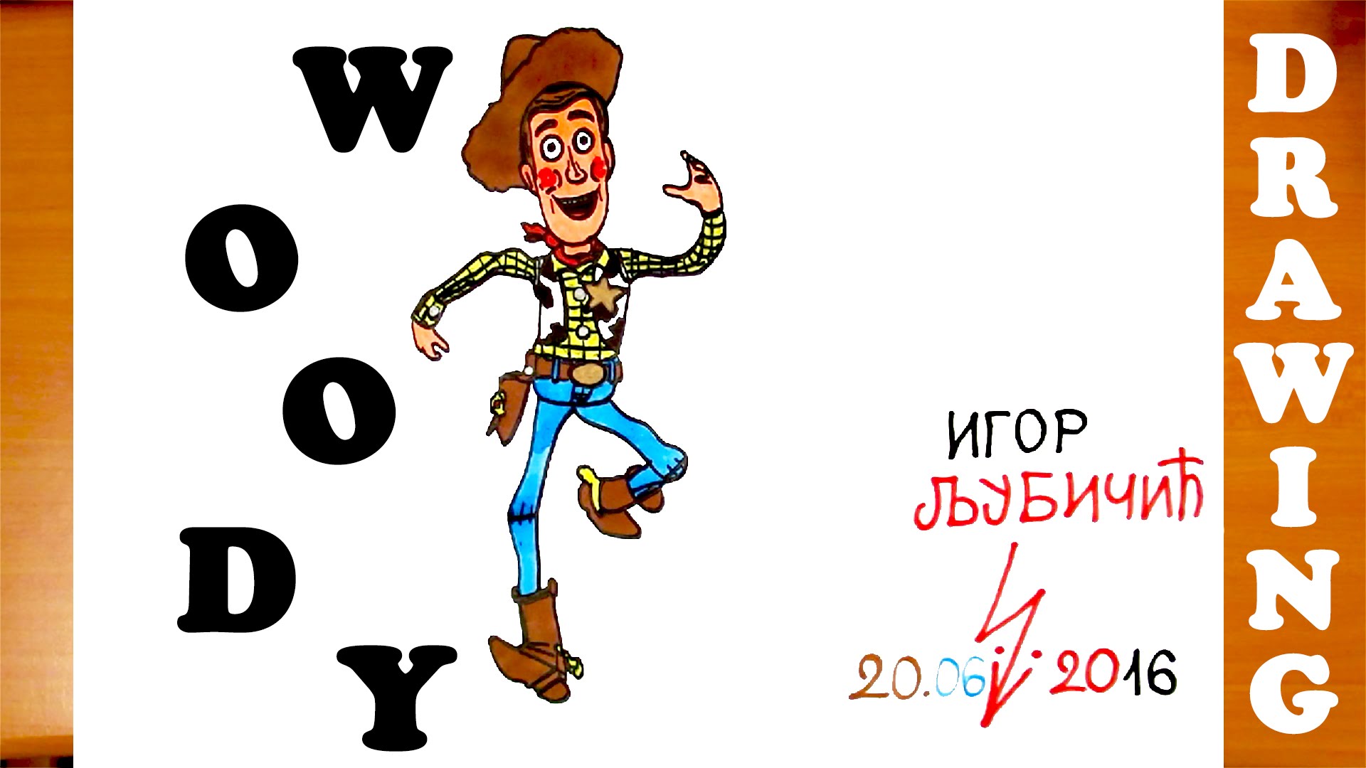 1920x1080 How To Draw Woody From Toy Story