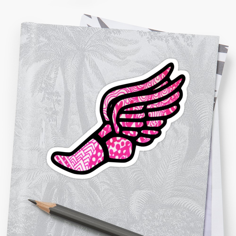 1000x1000 Pink Zentangle Track Shoe Stickers By Allisondawn15 Redbubble