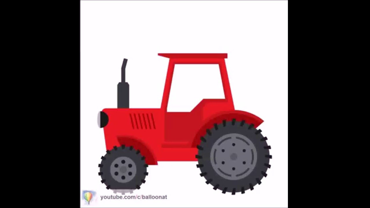 1280x720 How To Draw Tractor Step By Step For Kids