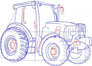 302x216 How To Draw A John Deere Tractor Step 4 Grandma And Grandpa