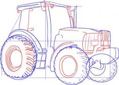 236x168 Step By Step How To Draw A Tractor Drawing Library