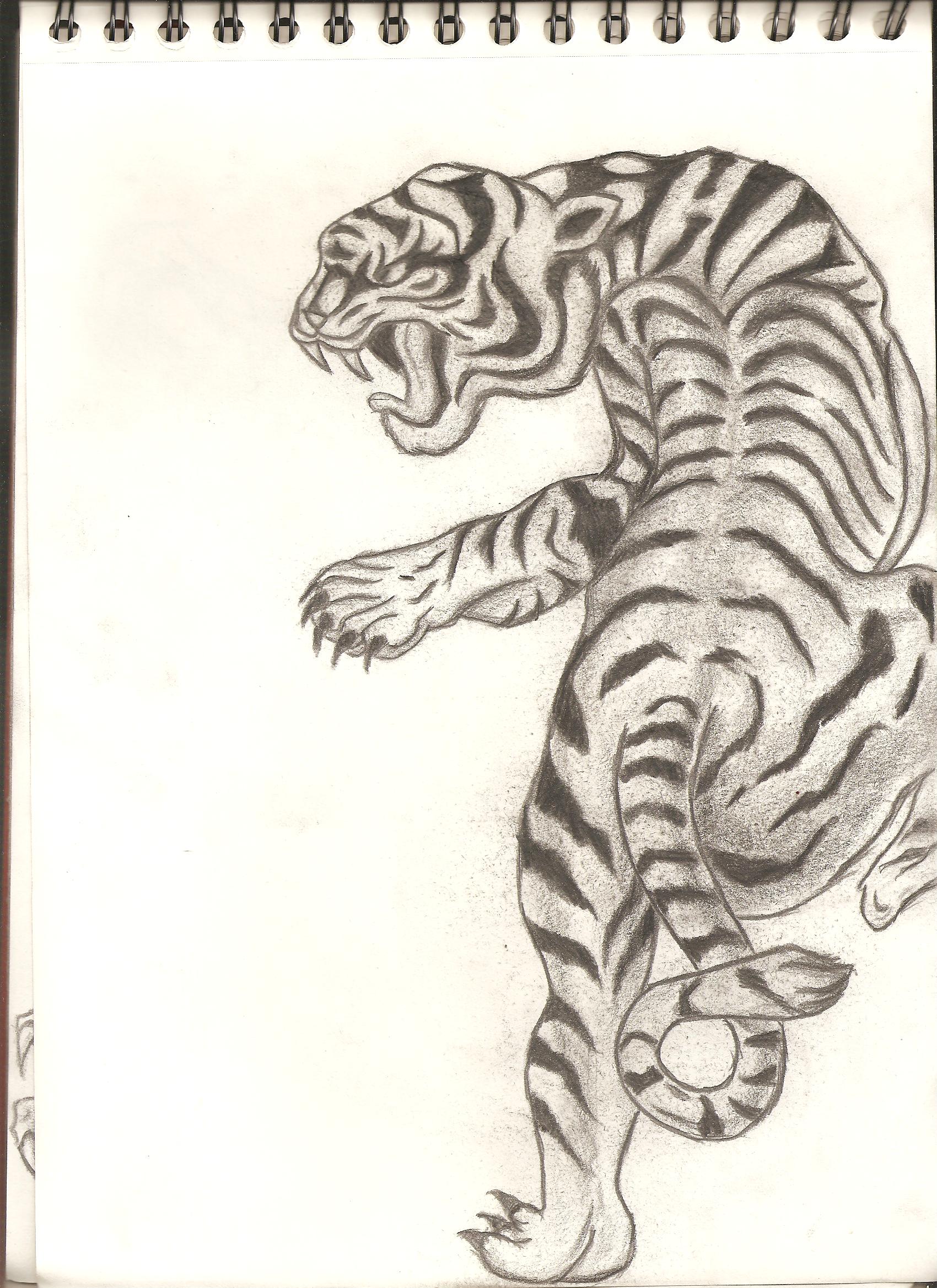 1700x2338 Tiger Art Classic Japanese Style Tiger Japanese Tiger Tattoo