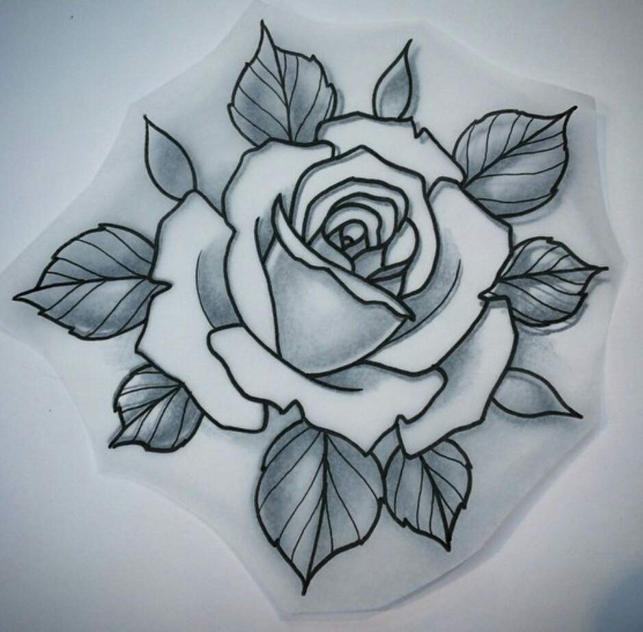 Traditional Rose Drawing at GetDrawings | Free download