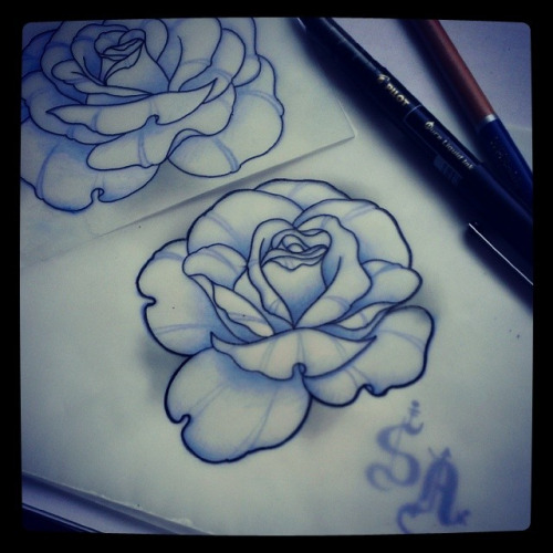 500x500 Neo Traditional Rose