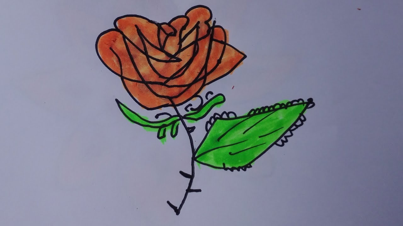 1280x720 How To Draw A Rose Tattoo Draw Traditional Tattoo Flash