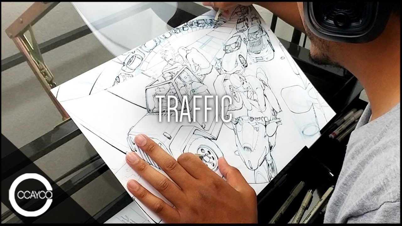 1280x720 Drawing Traffic