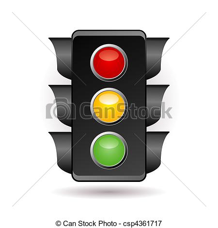 450x470 Traffic Light Stock Illustrations