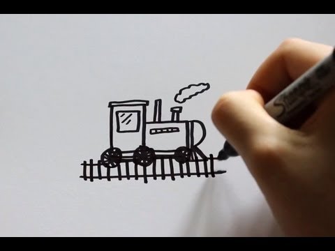480x360 How To Draw A Cartoon Train