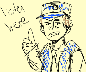 300x250 Listen Here,i'M A Depressed Train Conductor (Drawing By 500crabs)